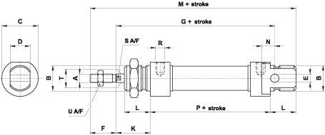 Dimensions for Micro Cylinder
