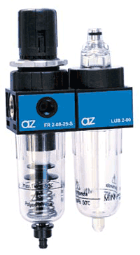 Air Preparation : Filter / Regulator + Lubricator : Az Pneumatica